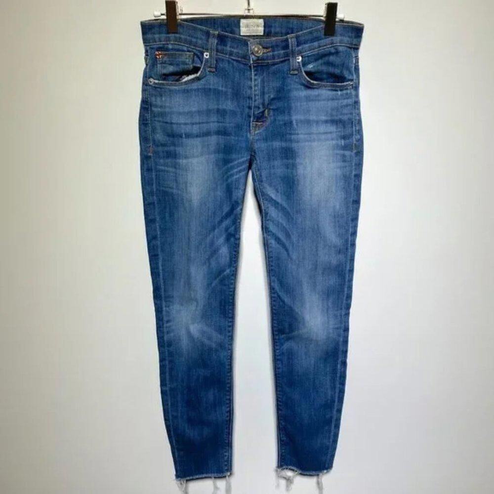 Hudson Womens Crop Krista Denim Blue Jeans Size W 26